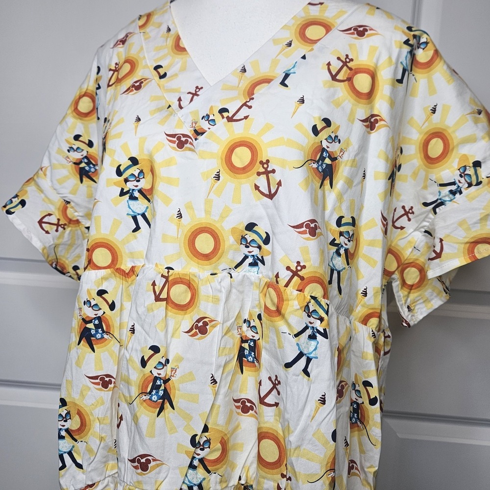 NWT‎  Disney Cruise Lines Women's Tiered Dress Minnie Mouse Size Medium Summer